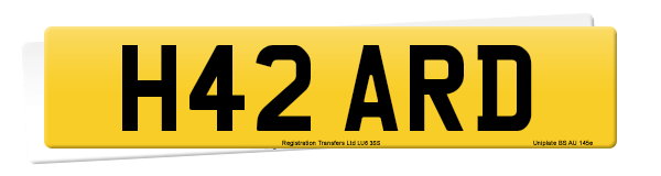 Registration number H42 ARD